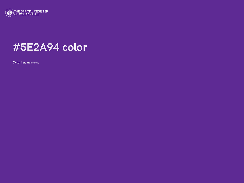 #5E2A94 color image