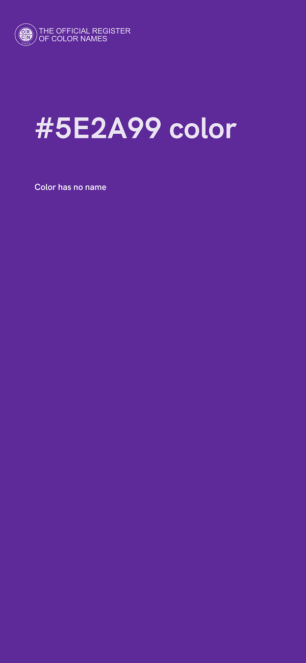 #5E2A99 color image