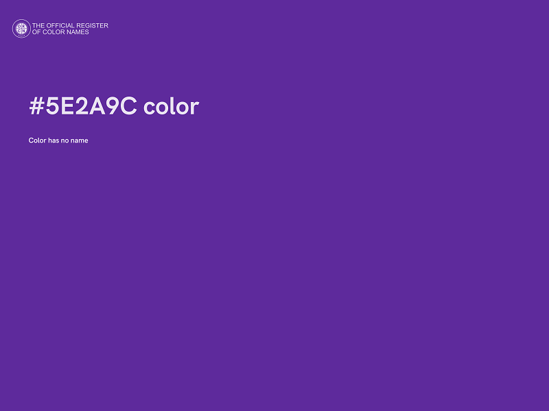 #5E2A9C color image