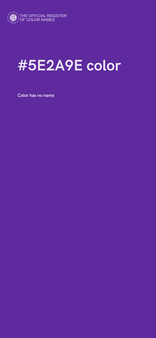 #5E2A9E color image