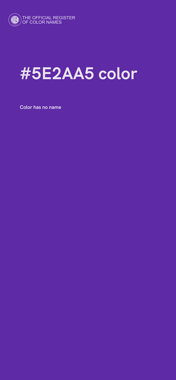 #5E2AA5 color image