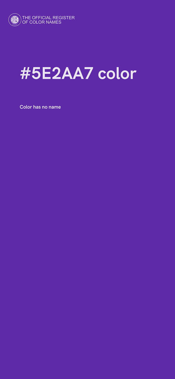 #5E2AA7 color image