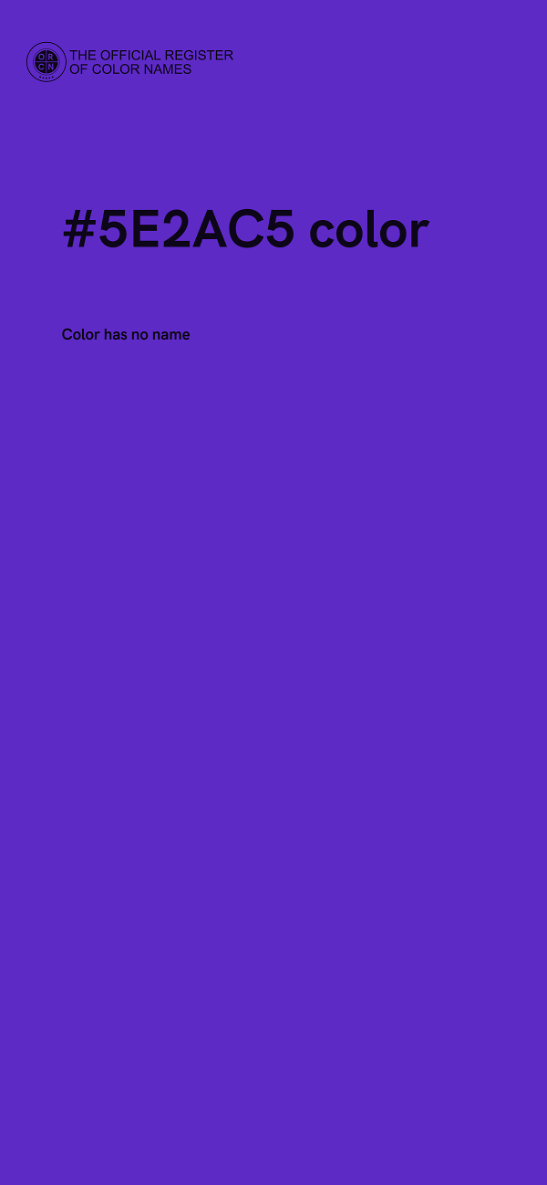 #5E2AC5 color image