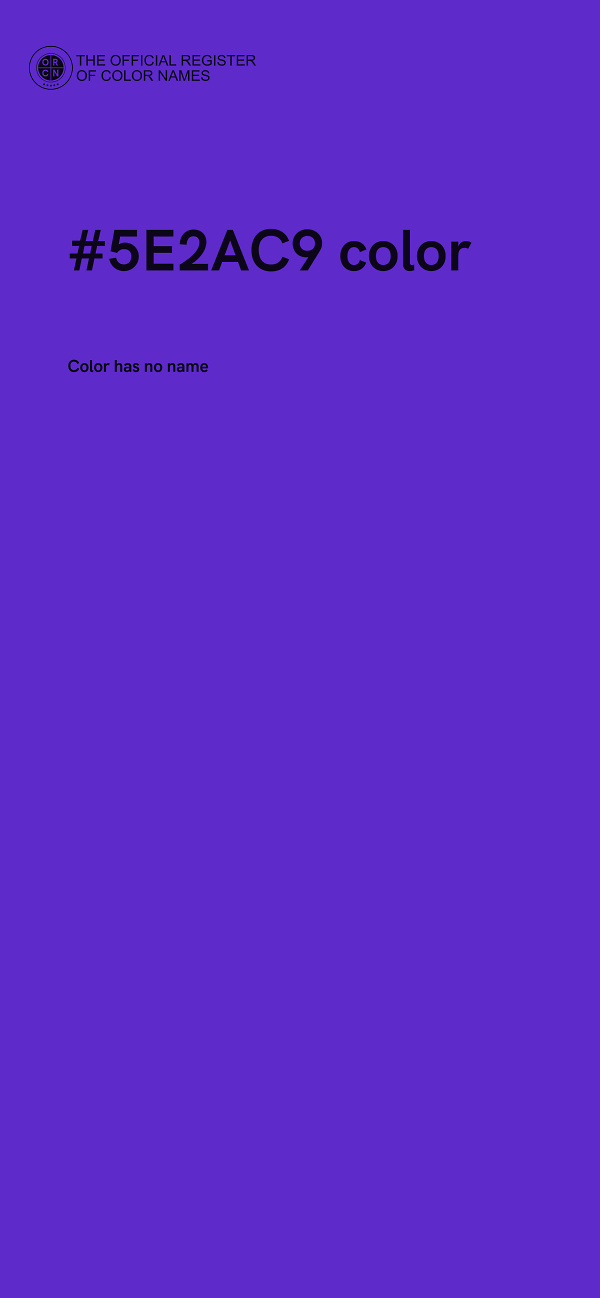 #5E2AC9 color image