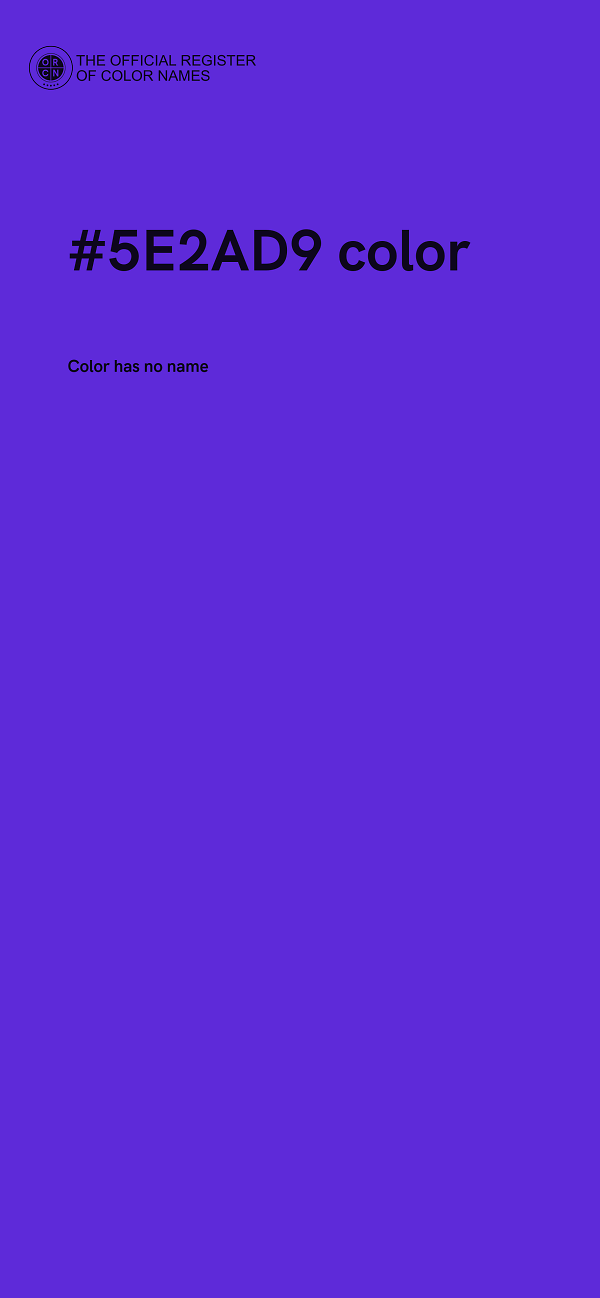 #5E2AD9 color image