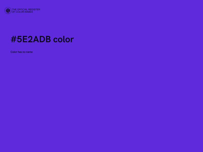 #5E2ADB color image