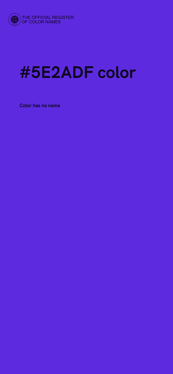 #5E2ADF color image