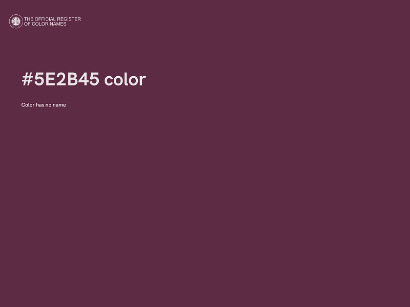 #5E2B45 color image