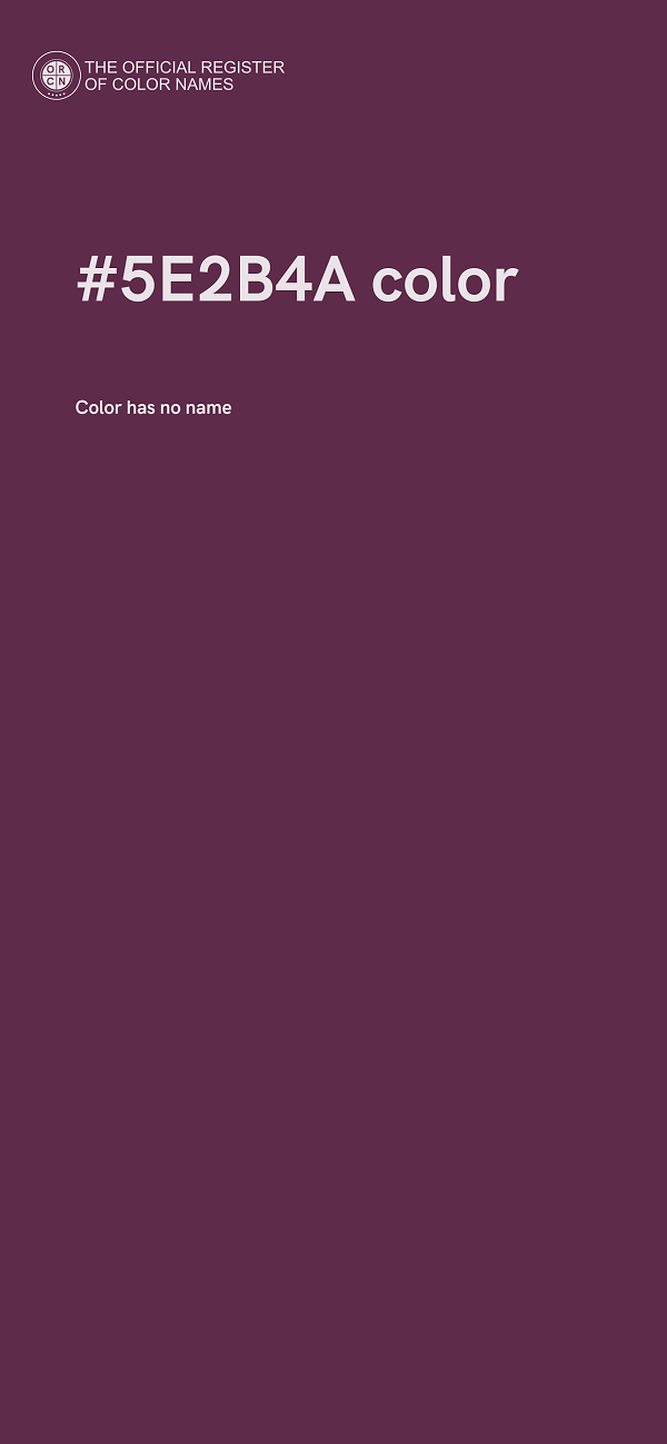 #5E2B4A color image
