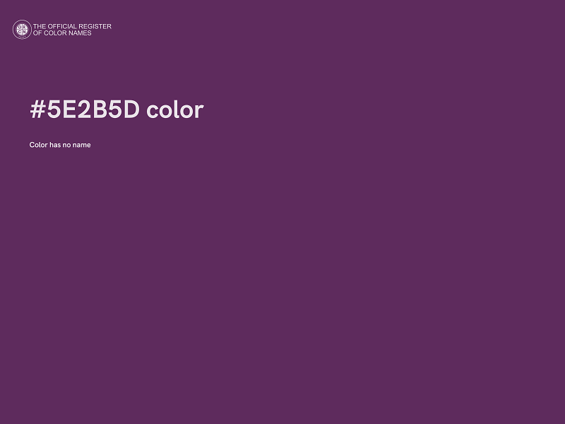 #5E2B5D color image