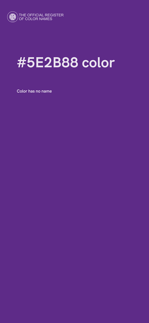 #5E2B88 color image