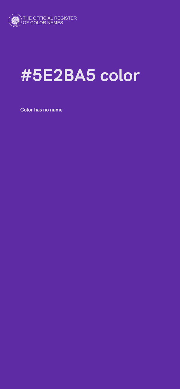 #5E2BA5 color image