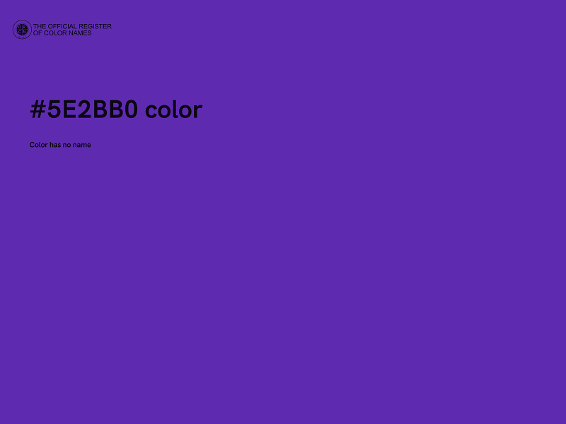 #5E2BB0 color image