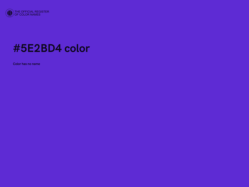 #5E2BD4 color image