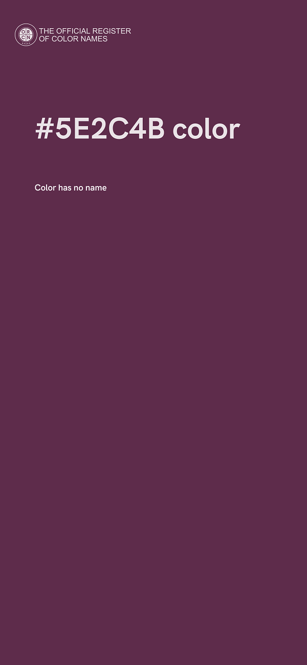 #5E2C4B color image