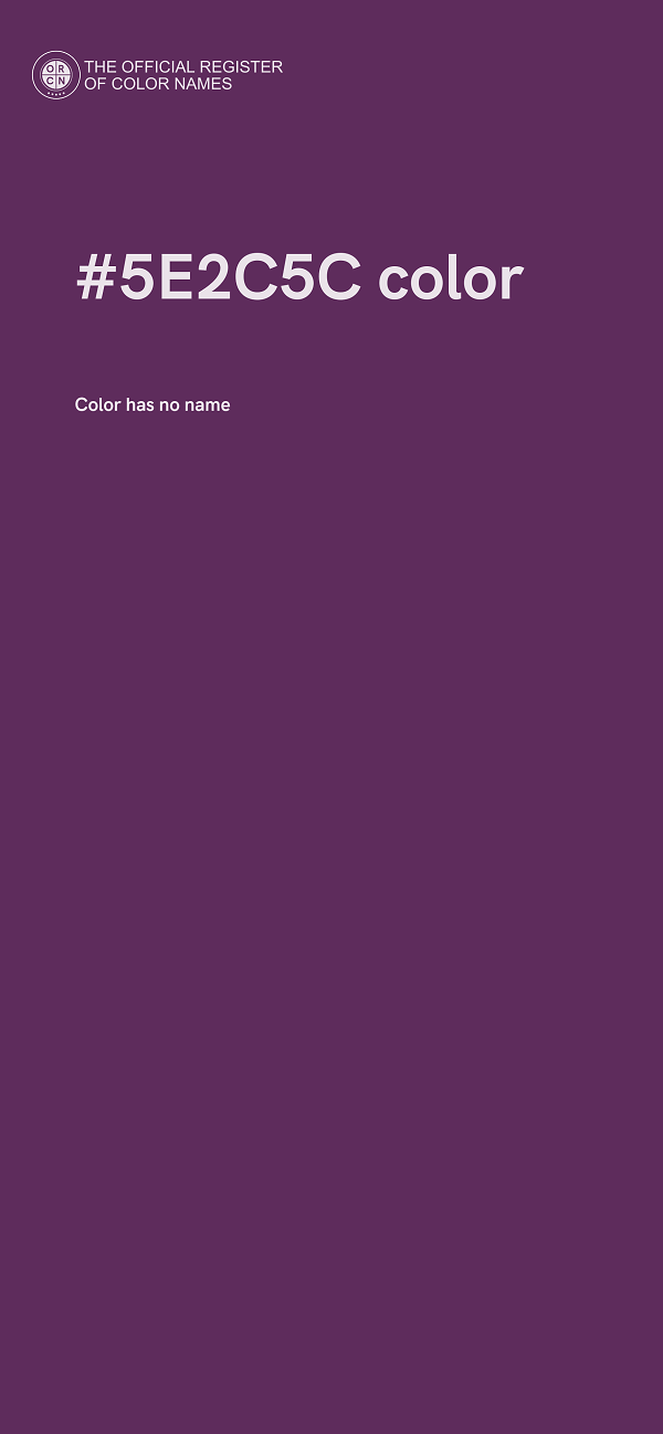 #5E2C5C color image
