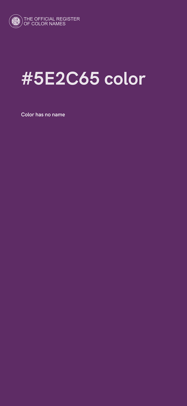 #5E2C65 color image