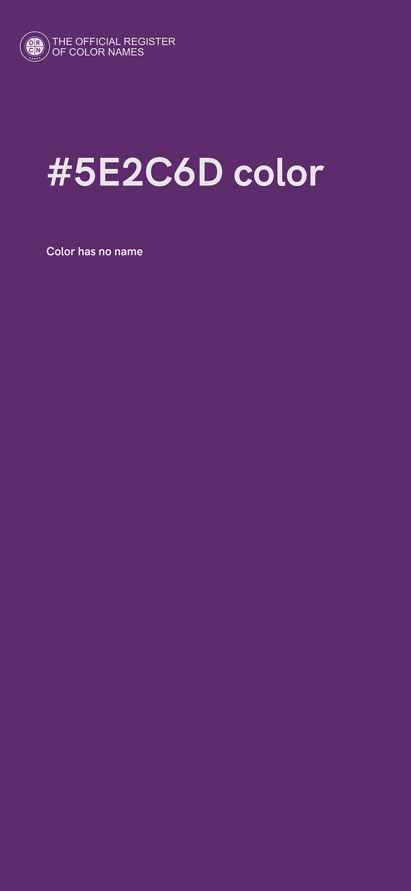 #5E2C6D color image
