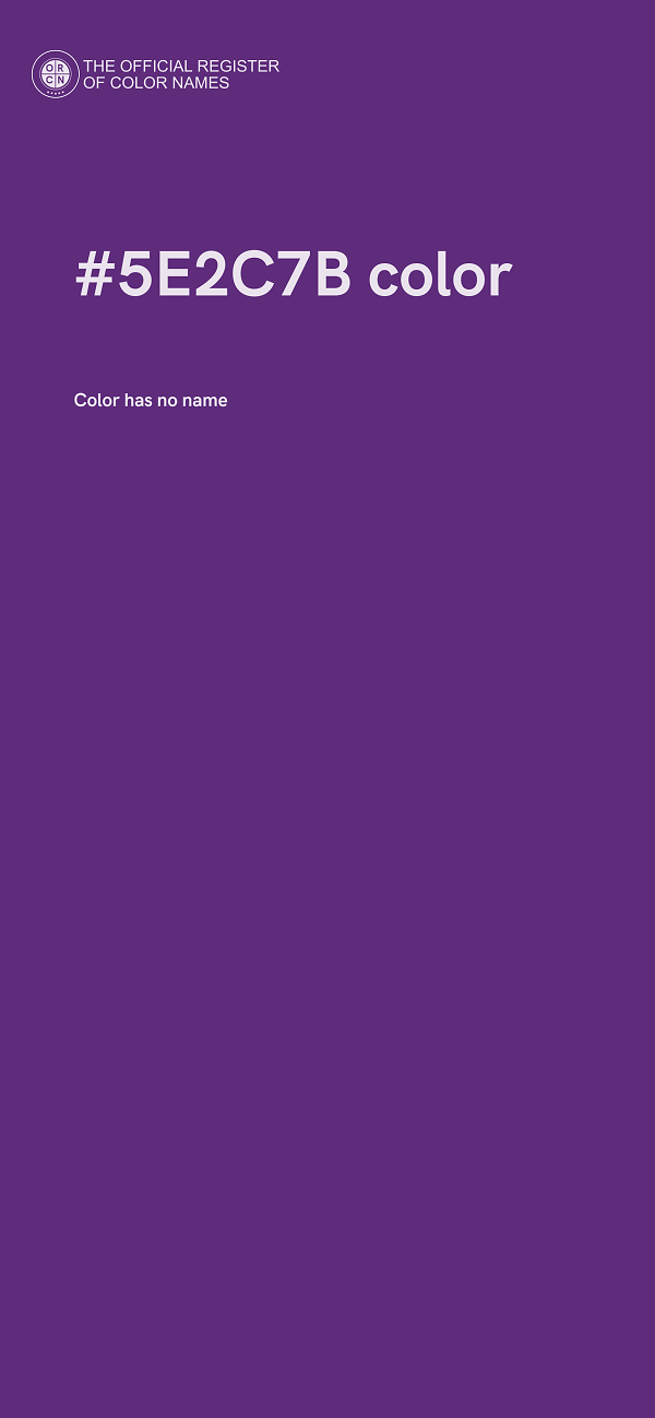 #5E2C7B color image