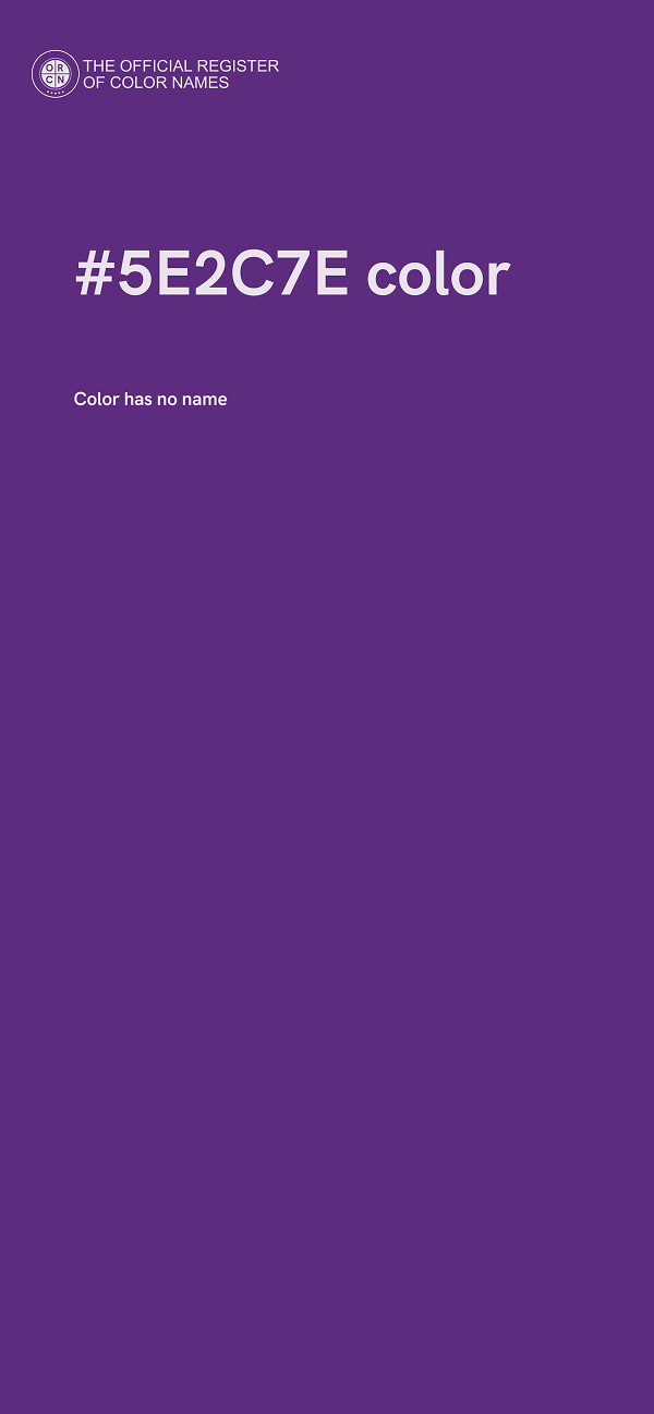 #5E2C7E color image