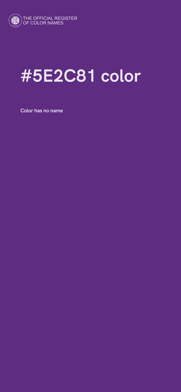 #5E2C81 color image