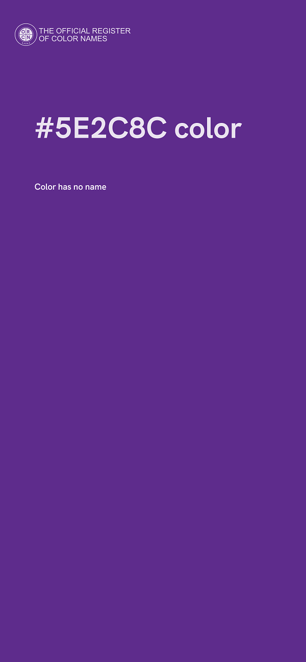 #5E2C8C color image