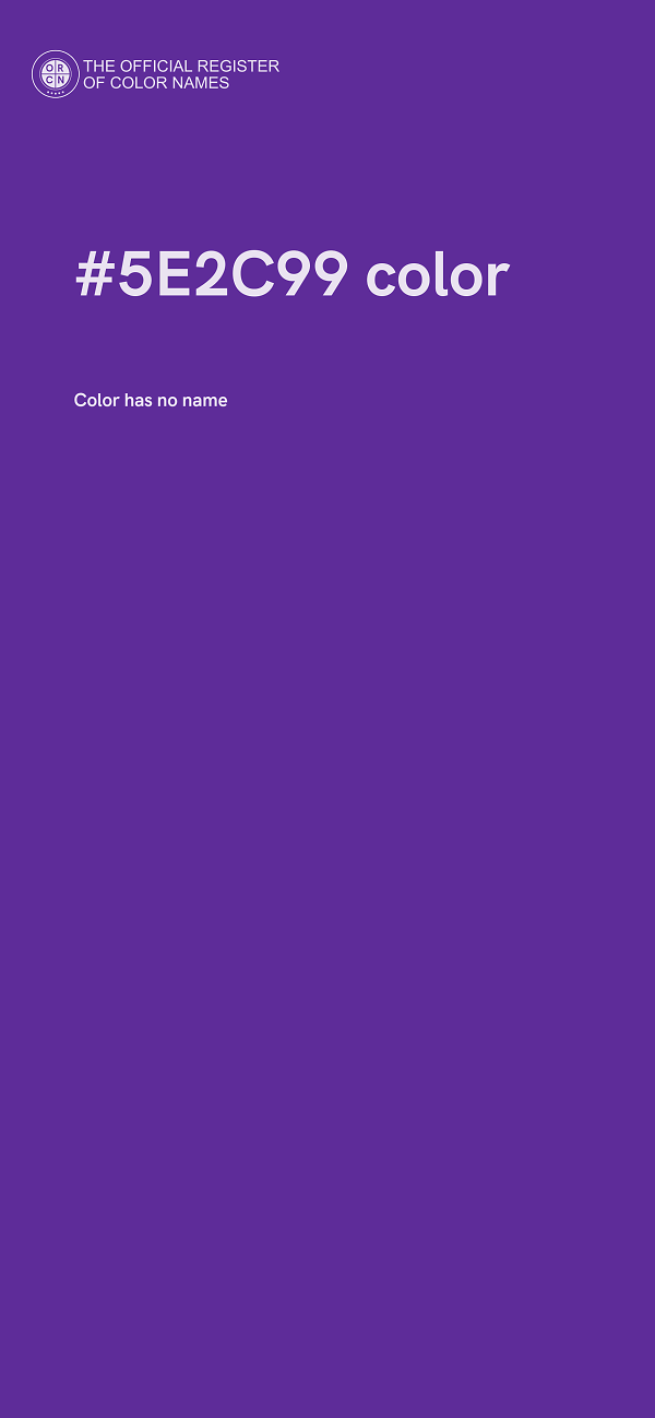 #5E2C99 color image