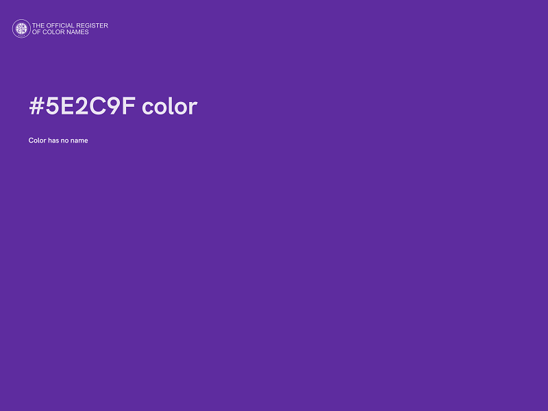 #5E2C9F color image