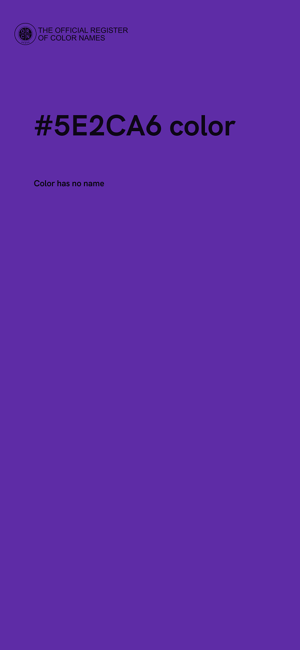 #5E2CA6 color image