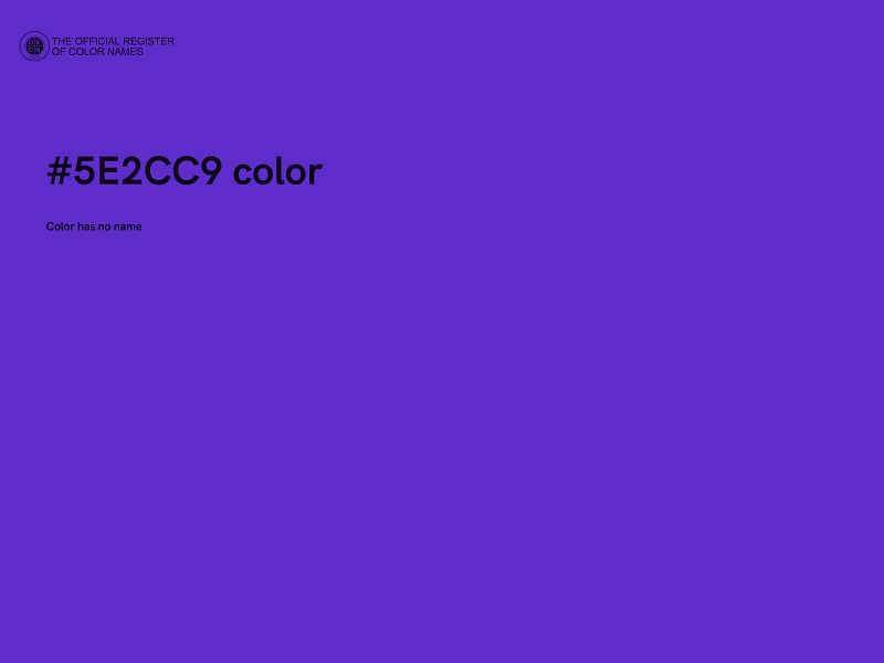 #5E2CC9 color image