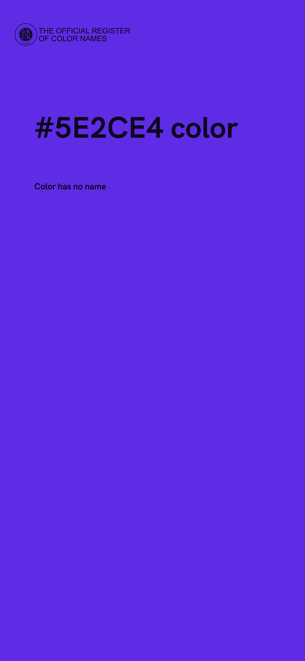 #5E2CE4 color image