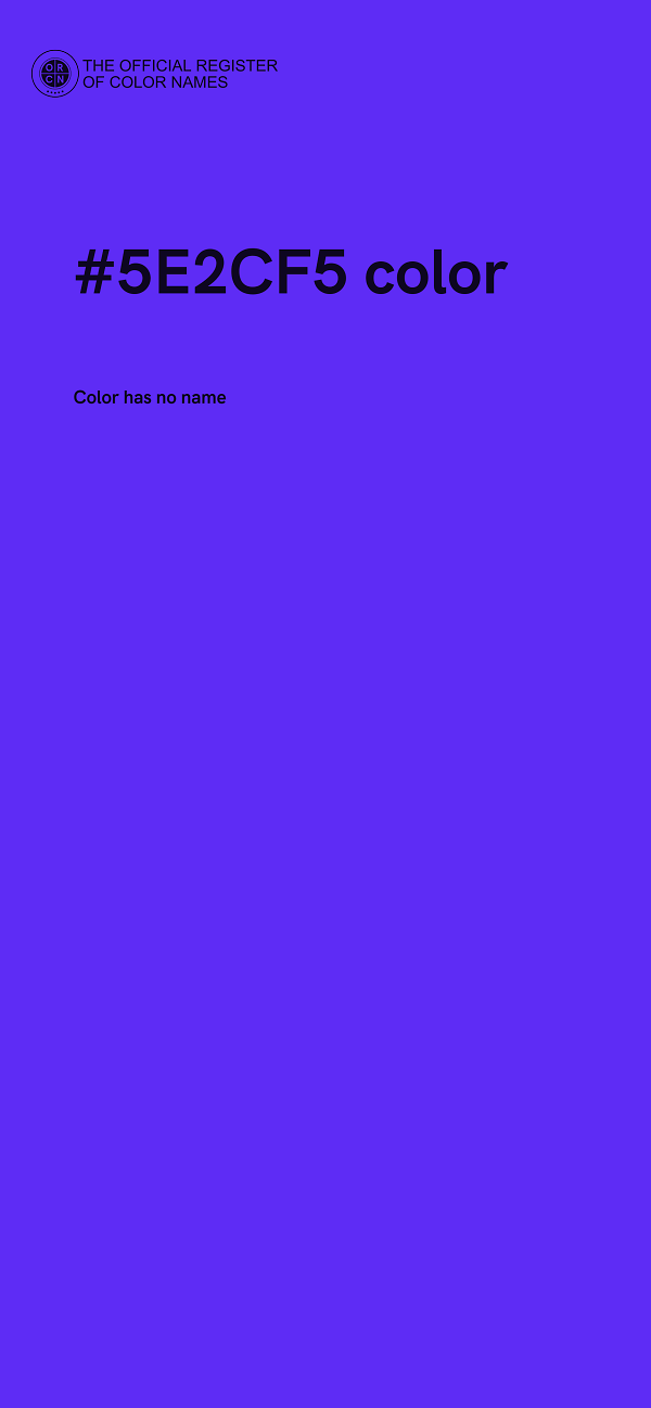 #5E2CF5 color image