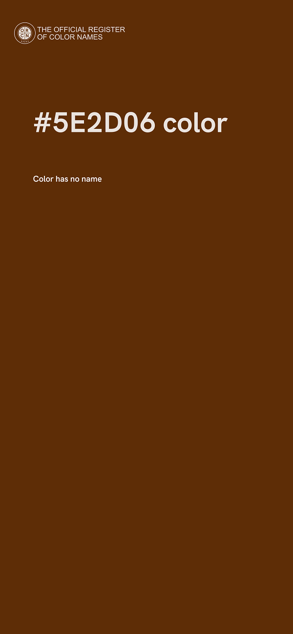 #5E2D06 color image
