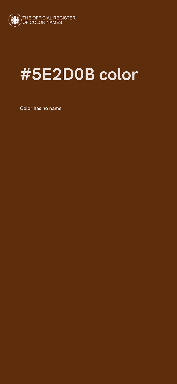 #5E2D0B color image