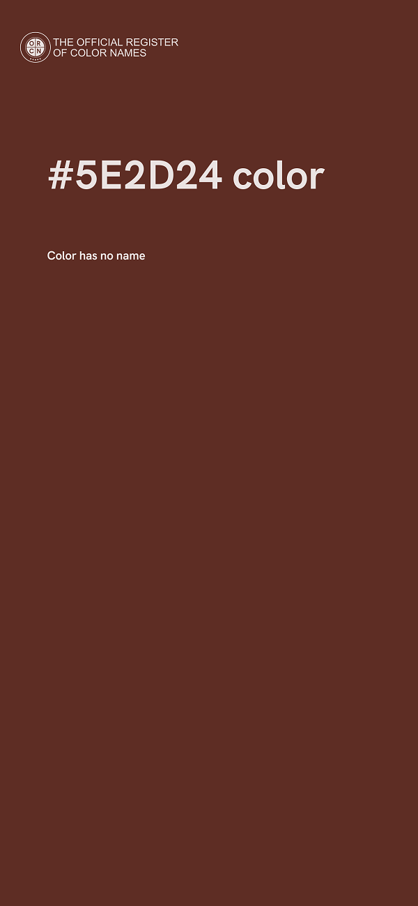 #5E2D24 color image