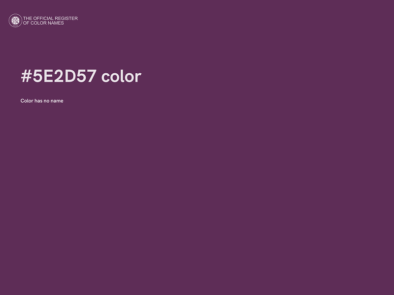 #5E2D57 color image