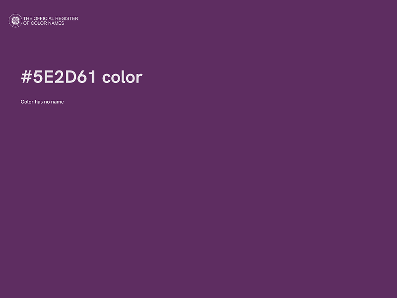 #5E2D61 color image
