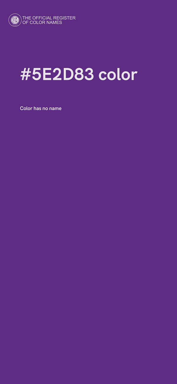 #5E2D83 color image