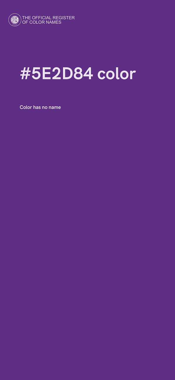 #5E2D84 color image