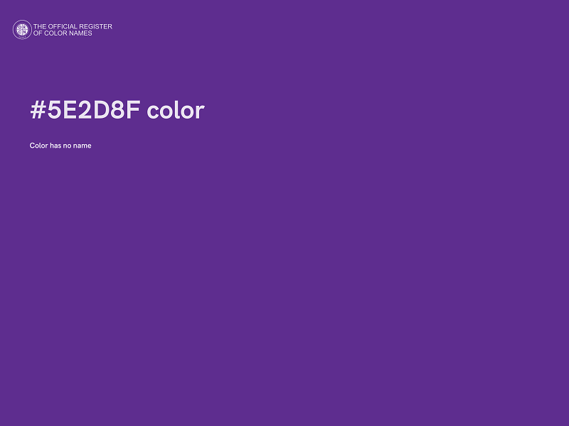 #5E2D8F color image