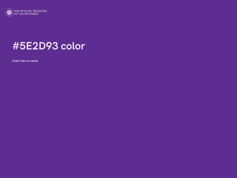 #5E2D93 color image