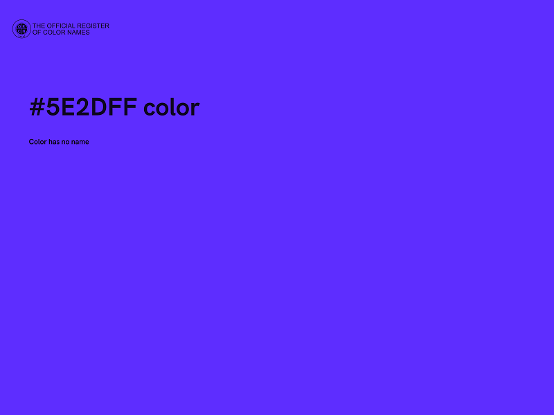 #5E2DFF color image