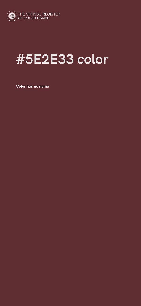 #5E2E33 color image