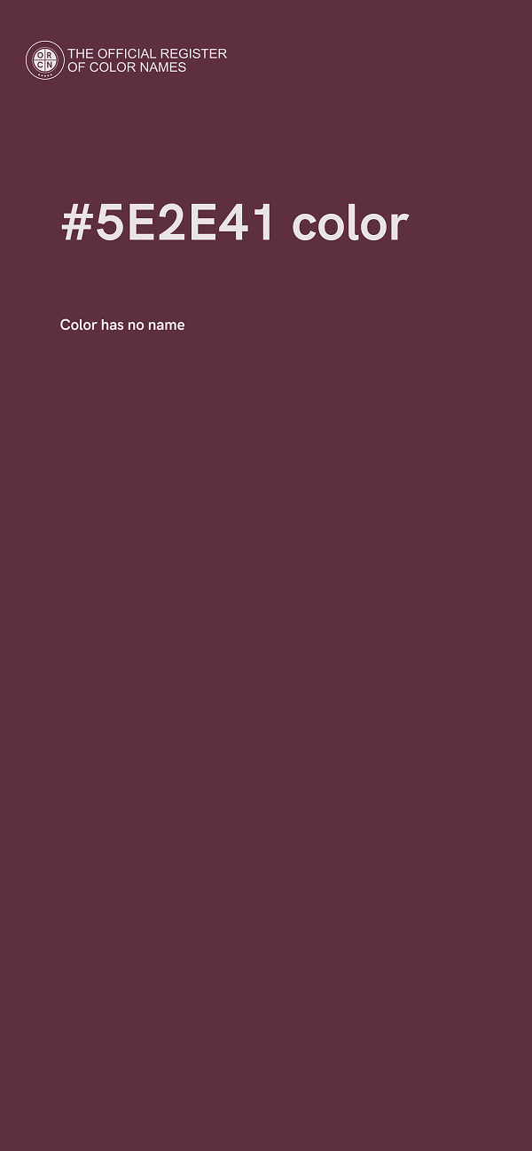 #5E2E41 color image