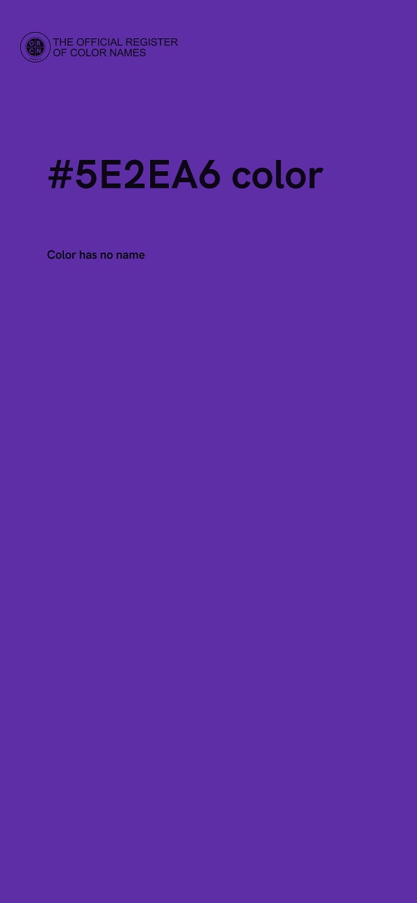 #5E2EA6 color image