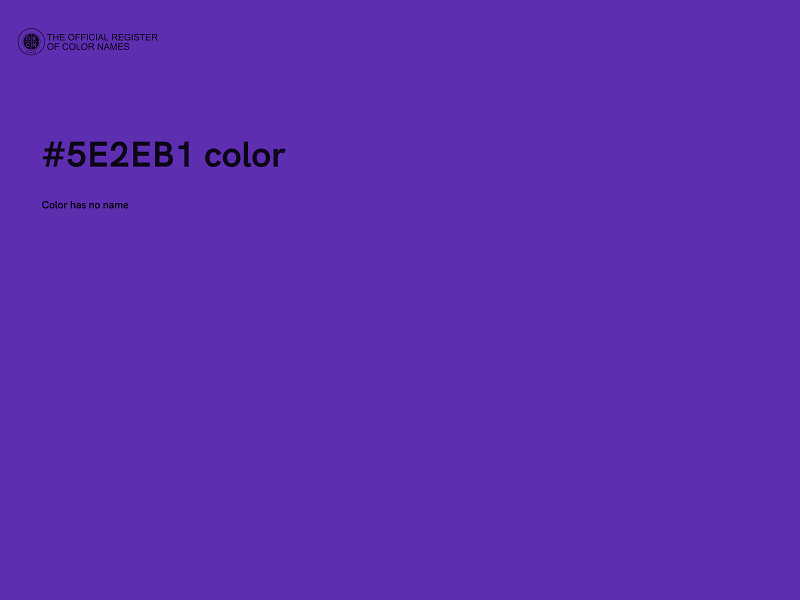 #5E2EB1 color image