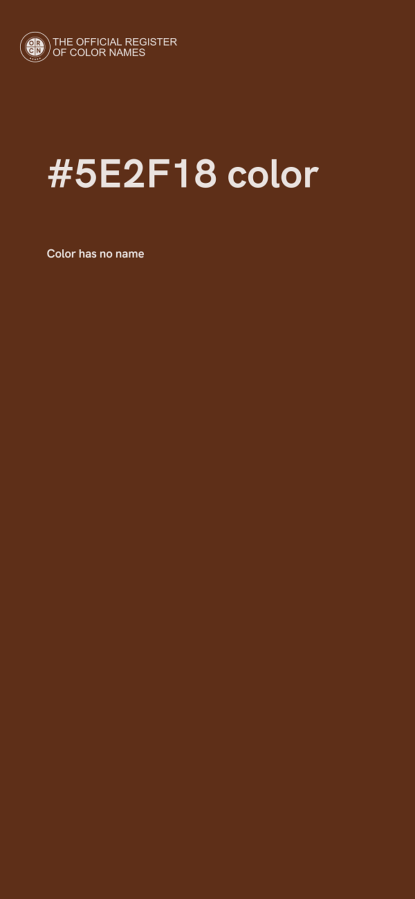 #5E2F18 color image