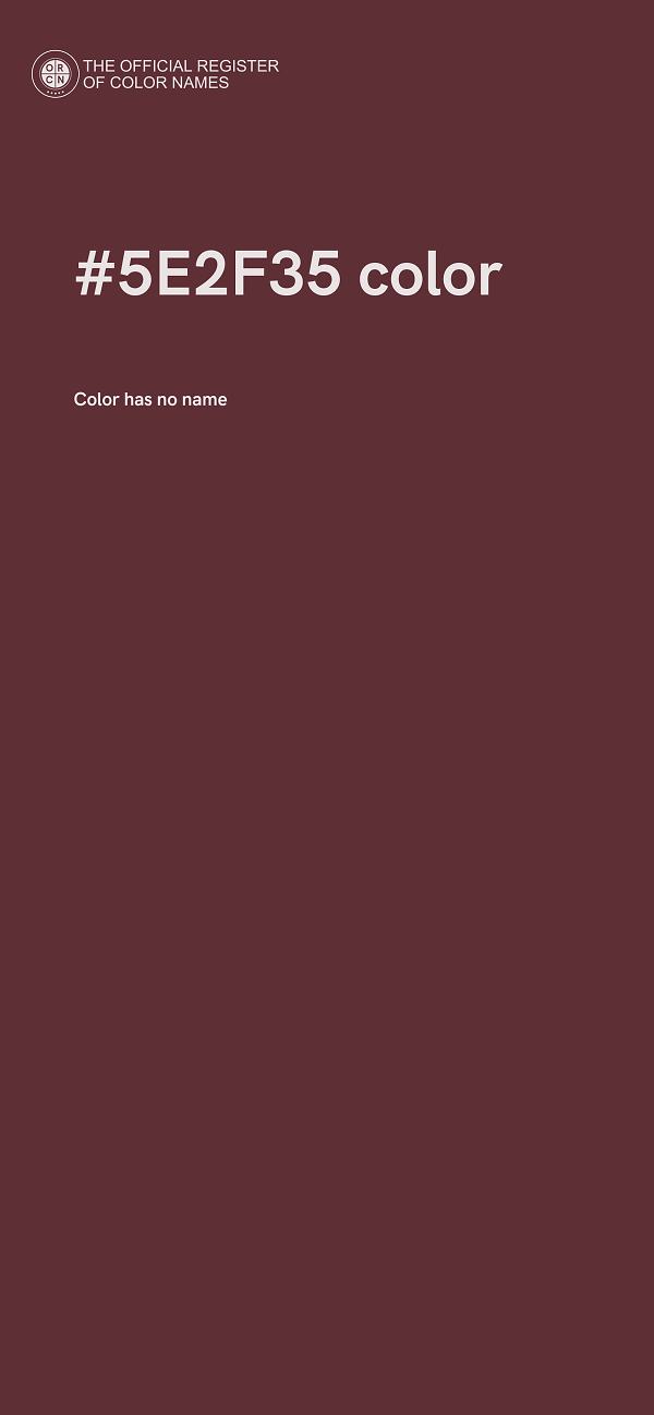 #5E2F35 color image