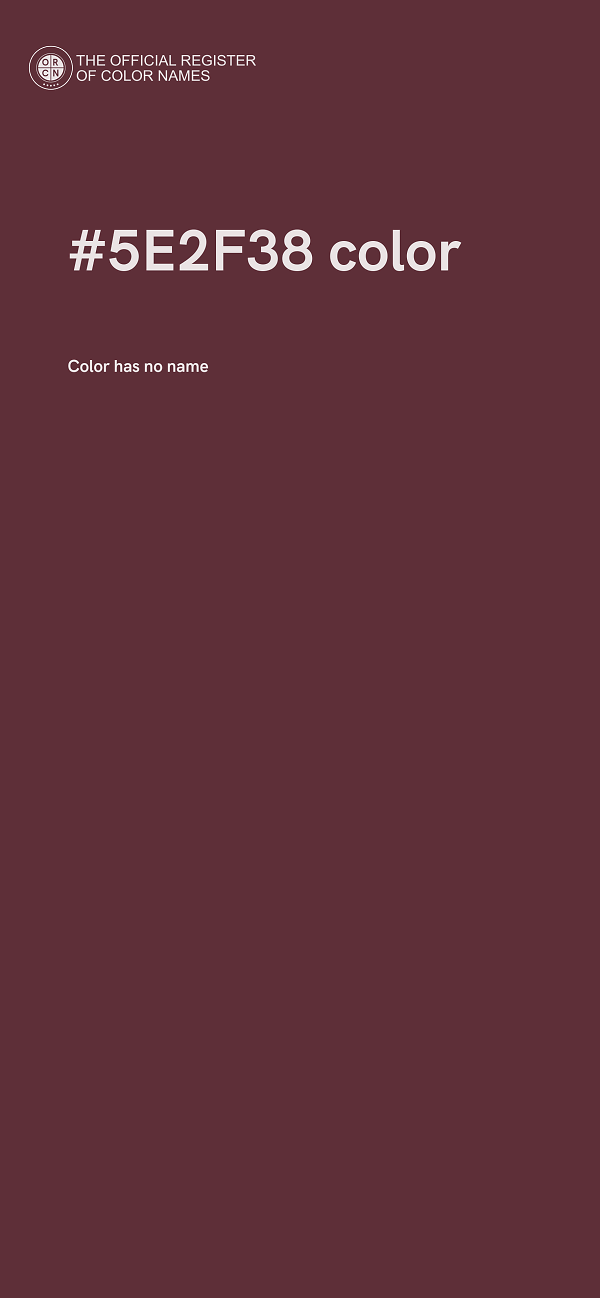 #5E2F38 color image