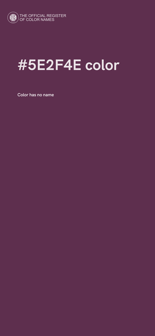 #5E2F4E color image